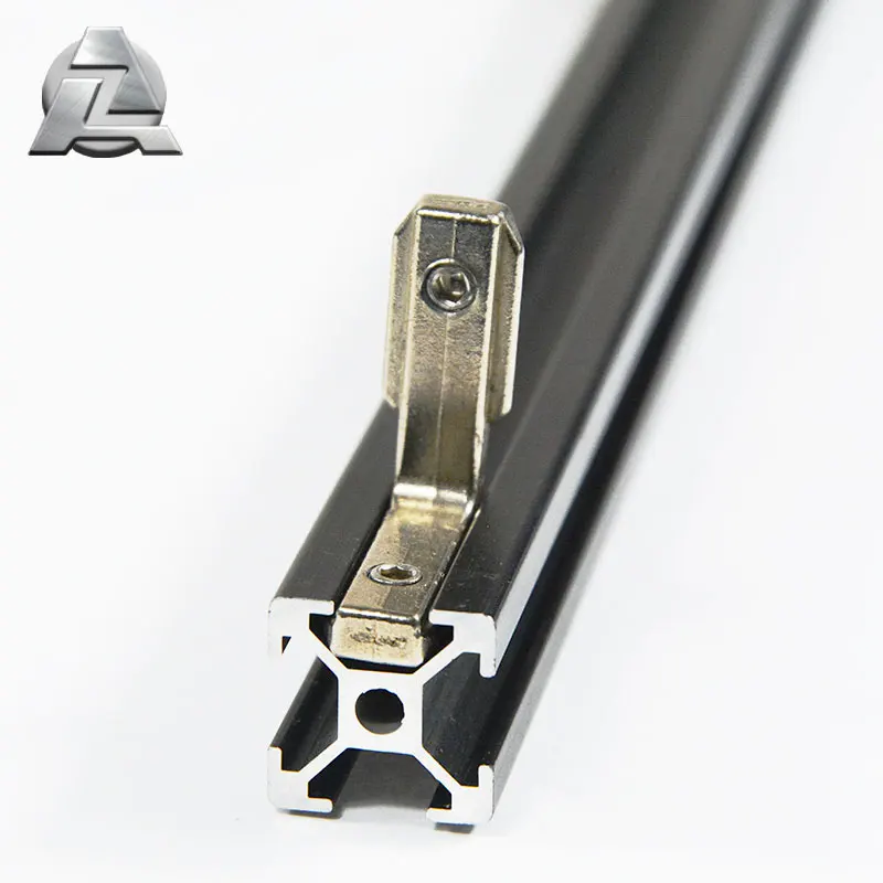 Aluminum t slot profile right connector 2 hole inside triangle angle gusset corner bracket