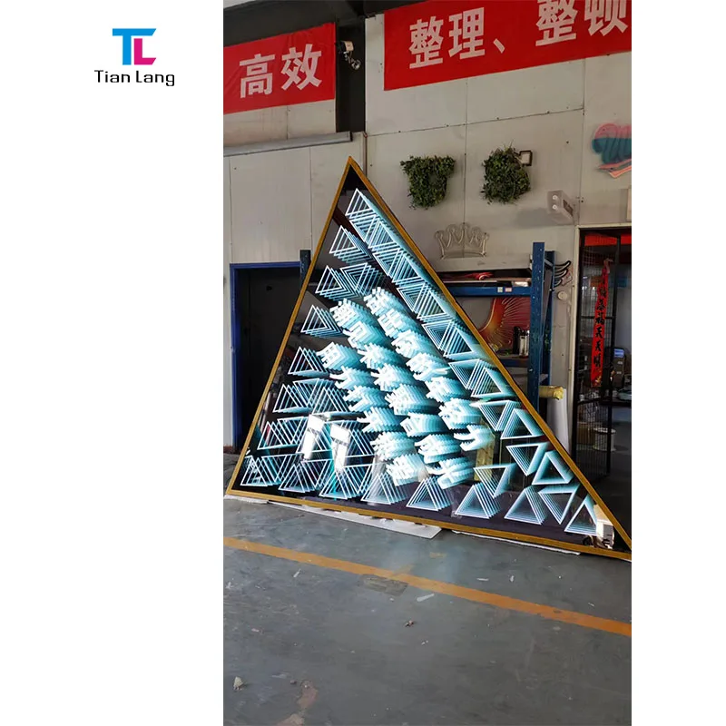 Wholesale Outdoor Waterproof Infinity Mirror Signs Neon Light Sign Advertising Infinity Mirror Box For Business Bar Sign
