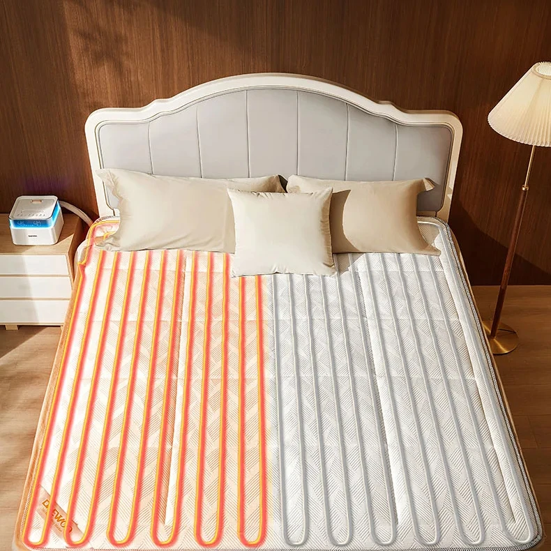 Luxury water heated System Mattress Heating Fast Warm Water Temperature Control Mattress with Independent partition control