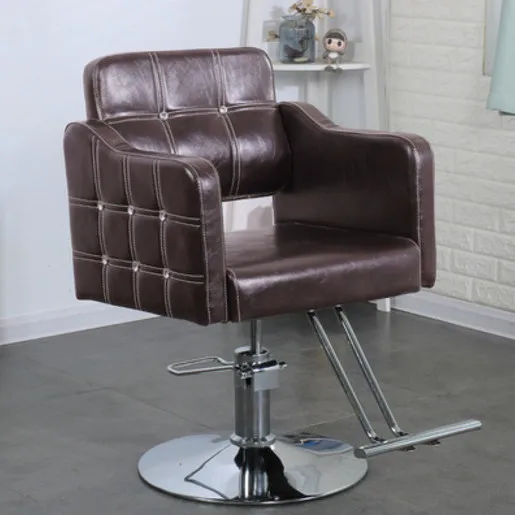 Wholesale Cheap Kids Antique Red brown Pu Electric Professional Hydraulic Hairdressing Salon Furniture Barber Chair