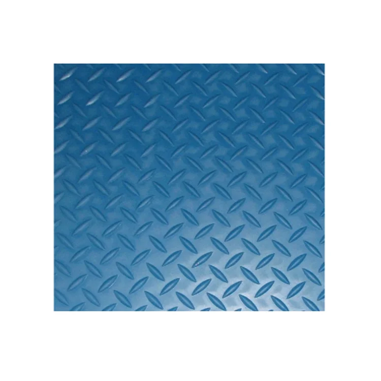 Anti-Slip Green Insulated Willow Leaf Rubber plate Sheet Mat floor  roll