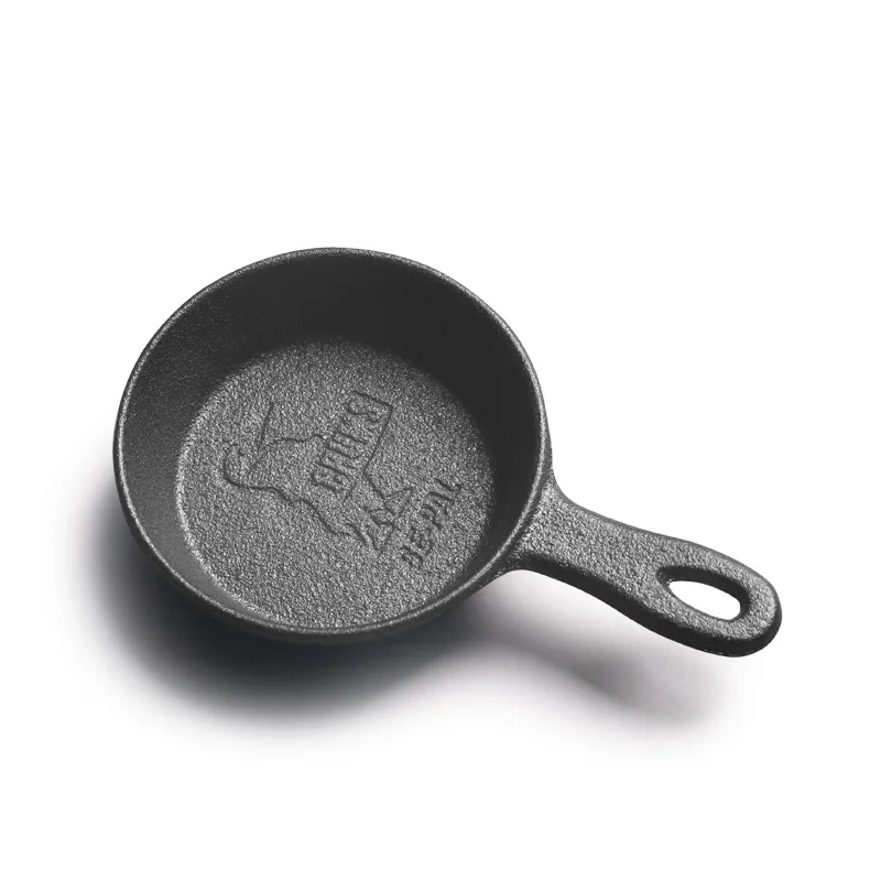 Mini Cast Iron Round Fry Pan Metal Wok Type for Cooking Flat Bottomed Skillet