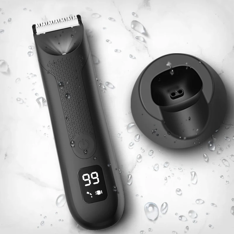 Мужская бритва, машинка для стрижки волос, электрический водонепроницаемый триммер для волос на теле для мужчин