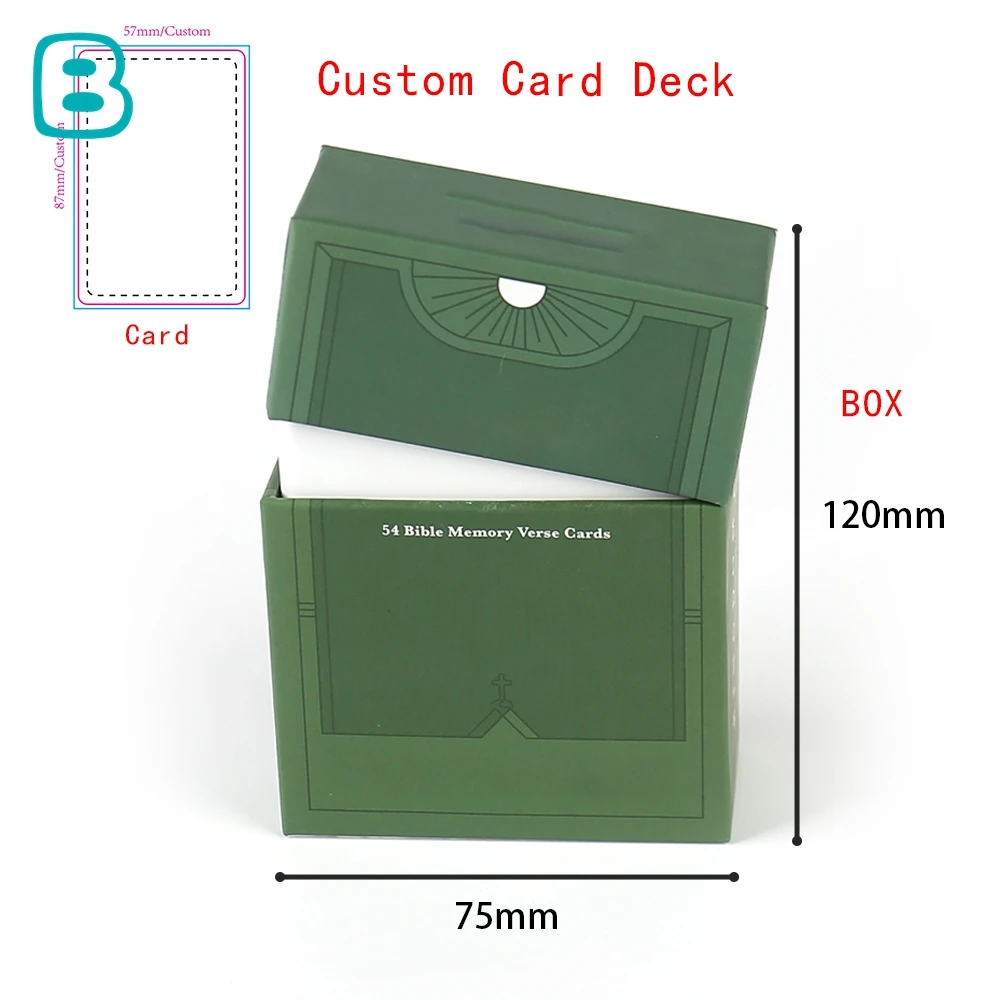 Custom 54 Bible Memory Verse Cards Affirmation Cards Christian Gifts With Bible Verses Mini Inspiring Quote Card