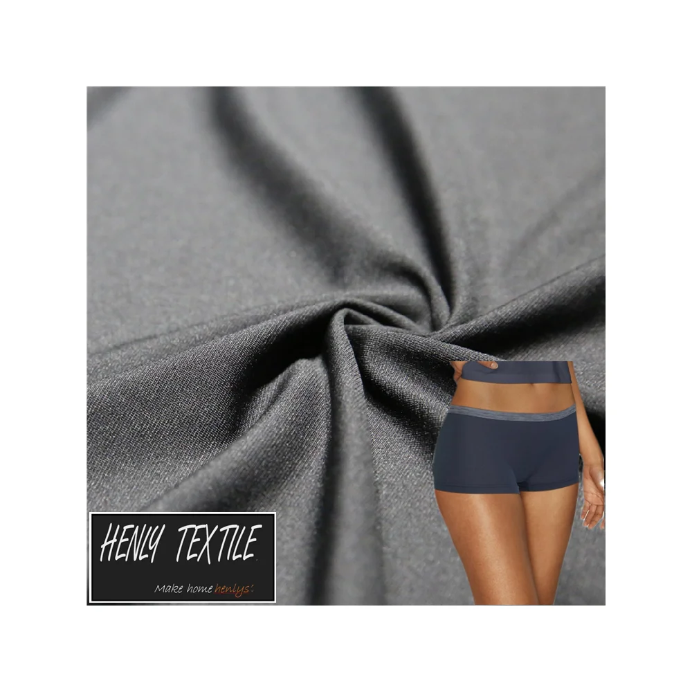 HT220415 92%POLYESTER 8%SPANDEX 160GSM COOLMAX QUICK DRY ANTI-MICROBIAL KNITTED JERSEY FABRIC FOR UNDERWEAR LINGERIE