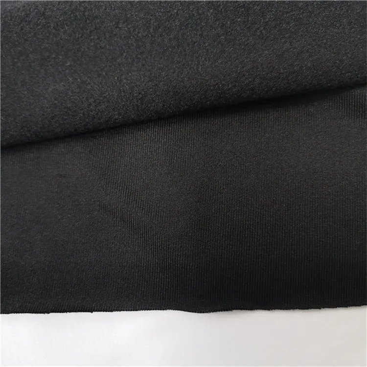 180gsm DTY Polyester Brushed Fabric One Side Fleece Super Soft Polyester Spandex Fabric