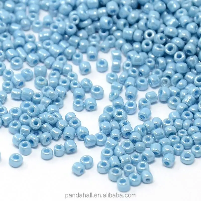 Wholesale selling Pandahall 12/0 Lustered Opaque Color Jewelry Glass Seed Beads
