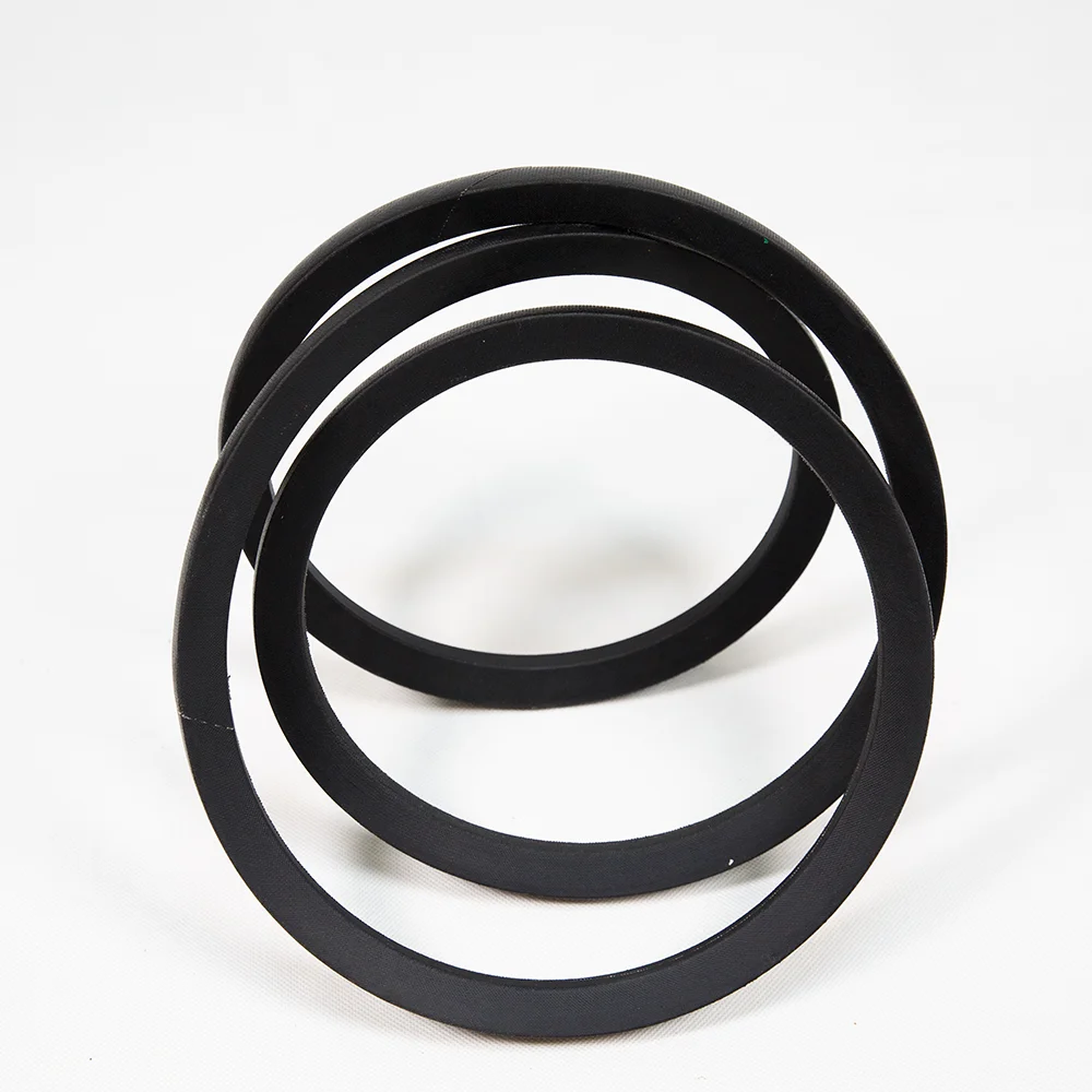 High quality crusher poly rubber banded double v-belt double sided industrial v belt stretch rubber v belt
