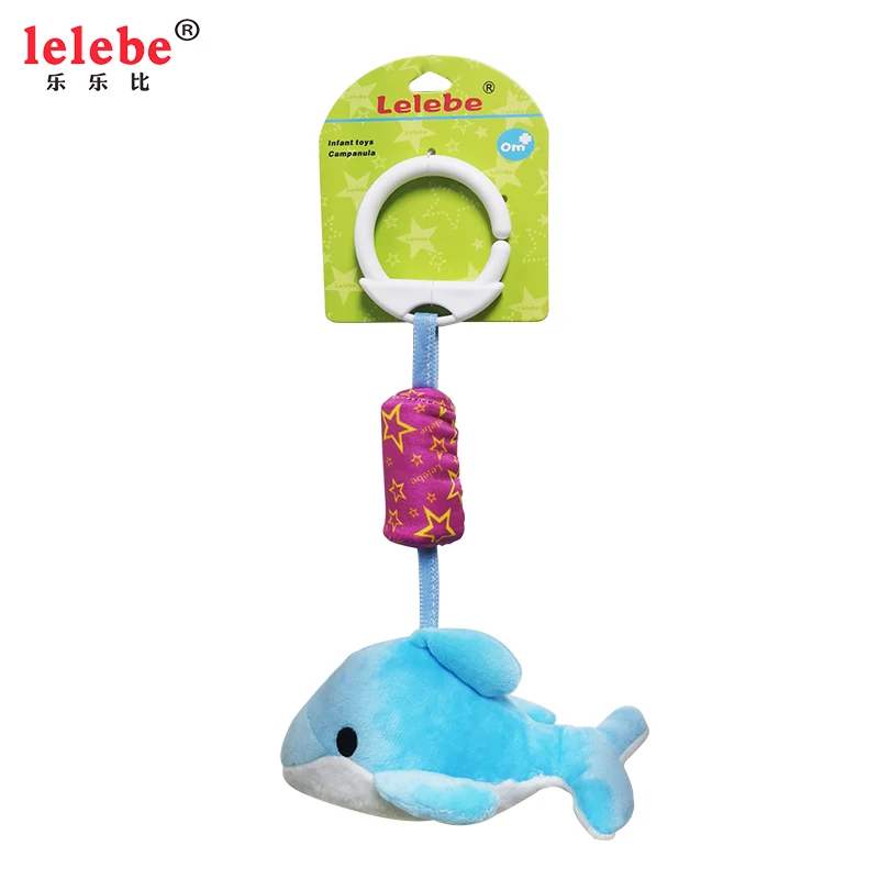 
Baby room decoration hanging wind chime 2020 new animal shape infant crib cradle bells hanging ring toy for car and bed 