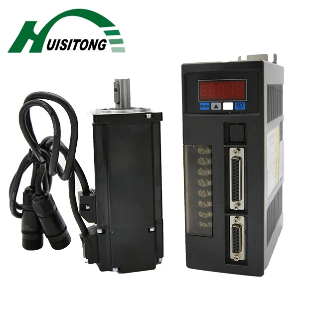 
High quality low noise 220V 400W servo motor 3000rmp ac servo motor with driver 