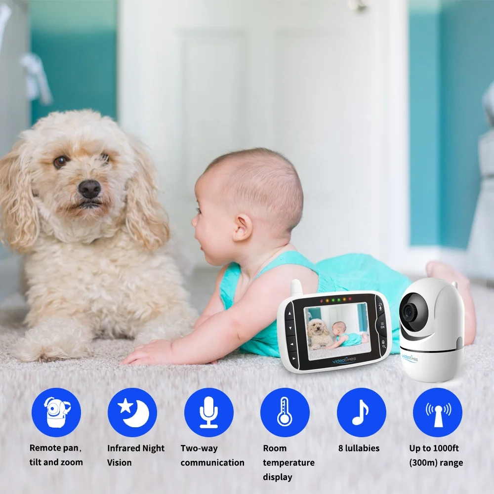 3.2 inch LCD Screen rechargeable battery baby  foon video camera monitor