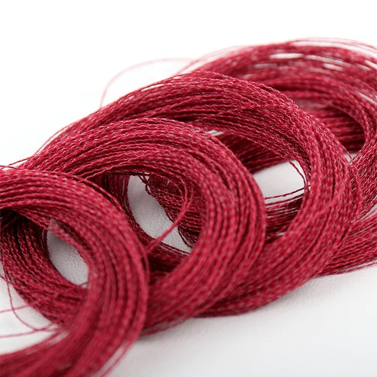 
Customized 173 Colors 89% Viscose 11% Nylon 1/24S High Twist Linen-Liked Yarn For Knitting 