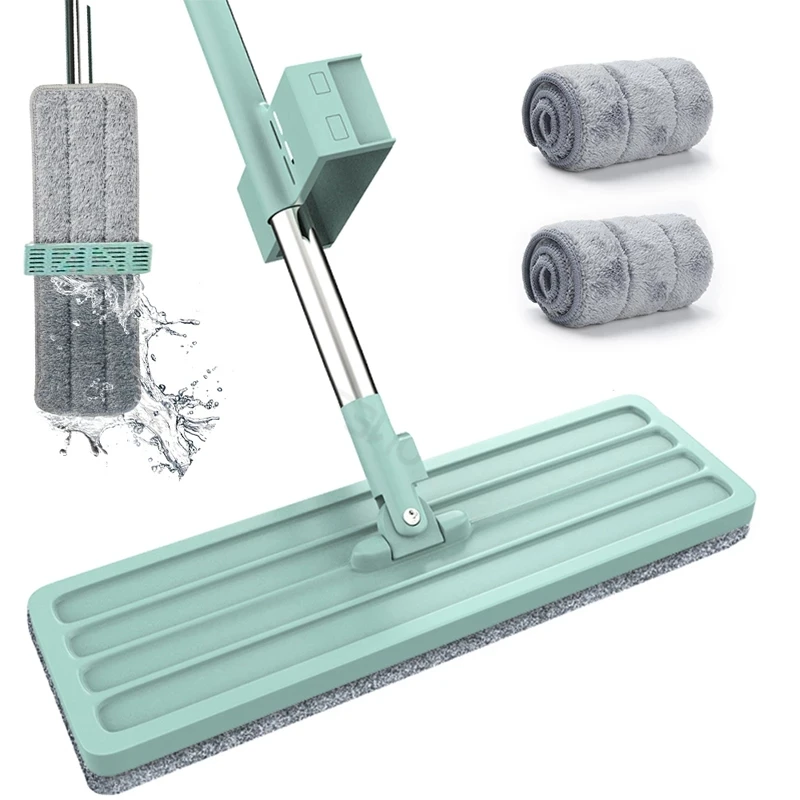 A2342   Household Free Hand Scrape Wood Marble Flat Floor Swob Automatic Washing Bathroom Cleaner Tool Cleaning  Floor Mop