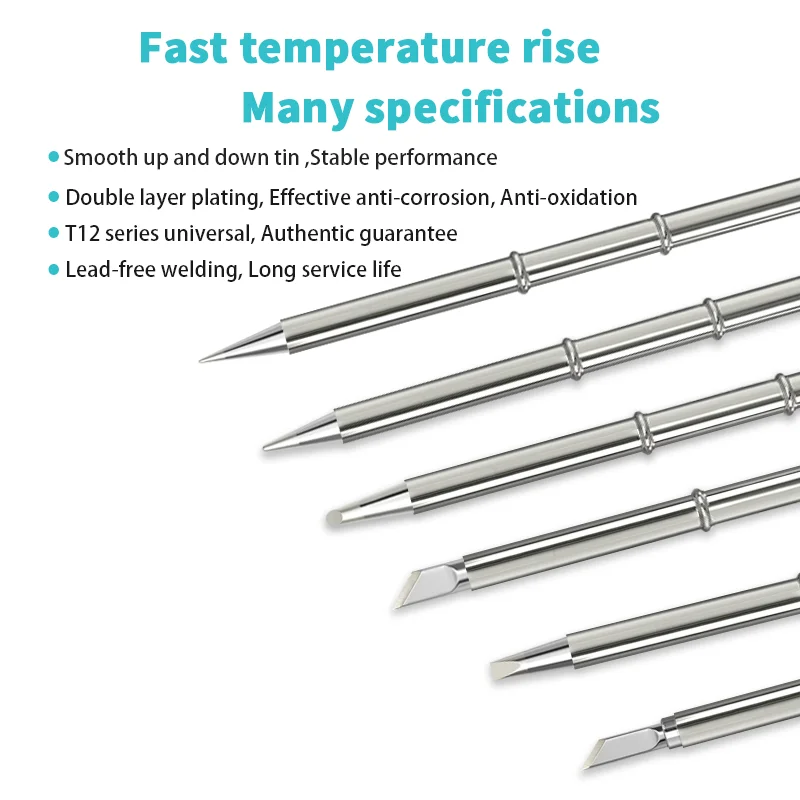 Hot sale only tin on the inclined surface Type T12-BCF1 soldering Iron tip for FM2027 Soldering iron T12 Soldering iron TIPS