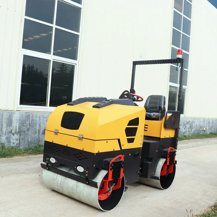 Vibration Road Roller Double Smooth Drum Compactor 1ton 2ton Mini for Sell Electromagnetic Clutch