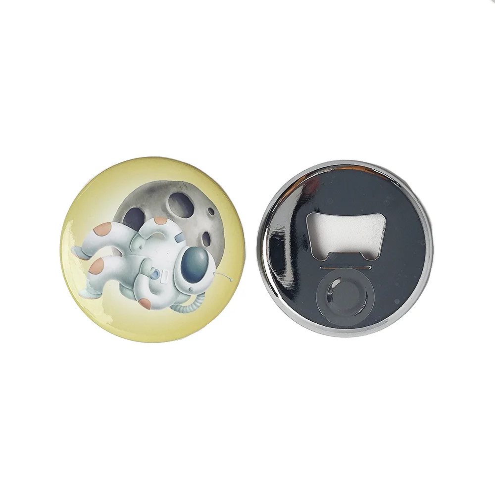 58mm 2.28in Button Badge Opener with Magnet Back for Drink Opening