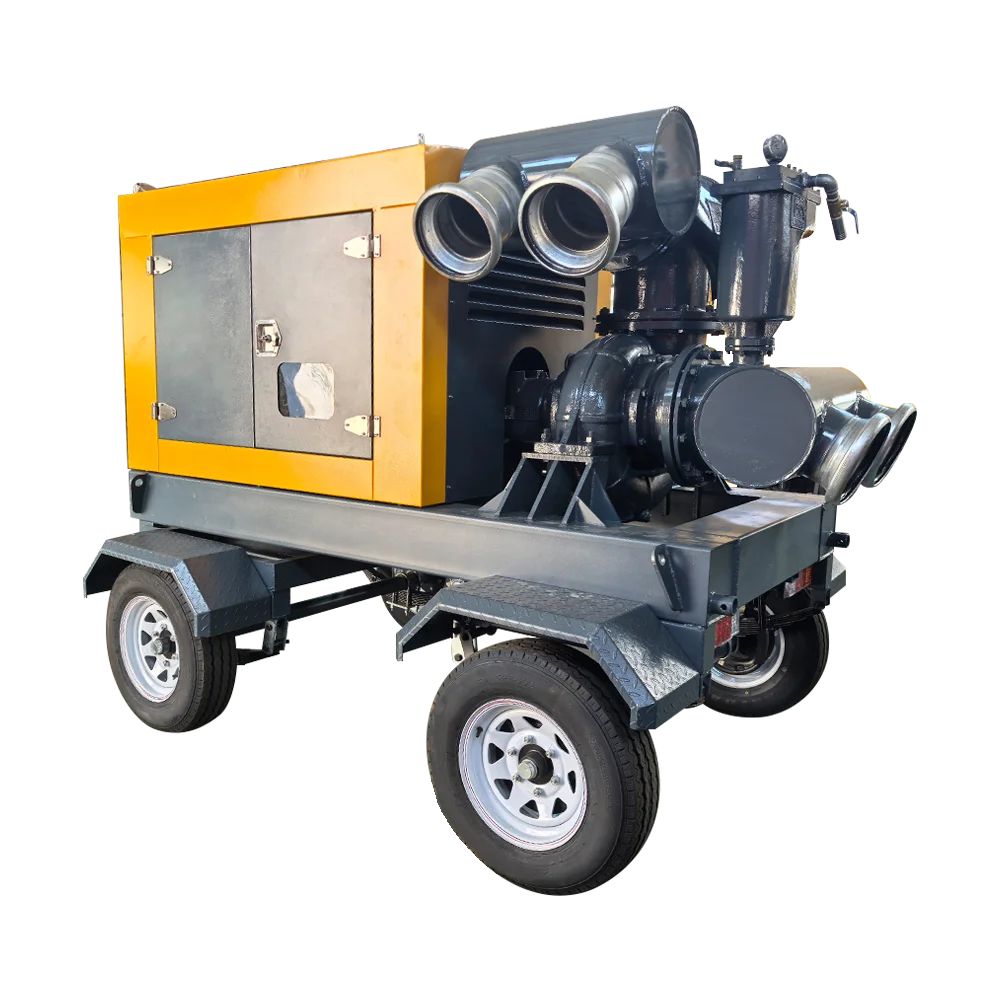 Centrifugal intelligent control diesel engine drives high vacuum cast iron water pump