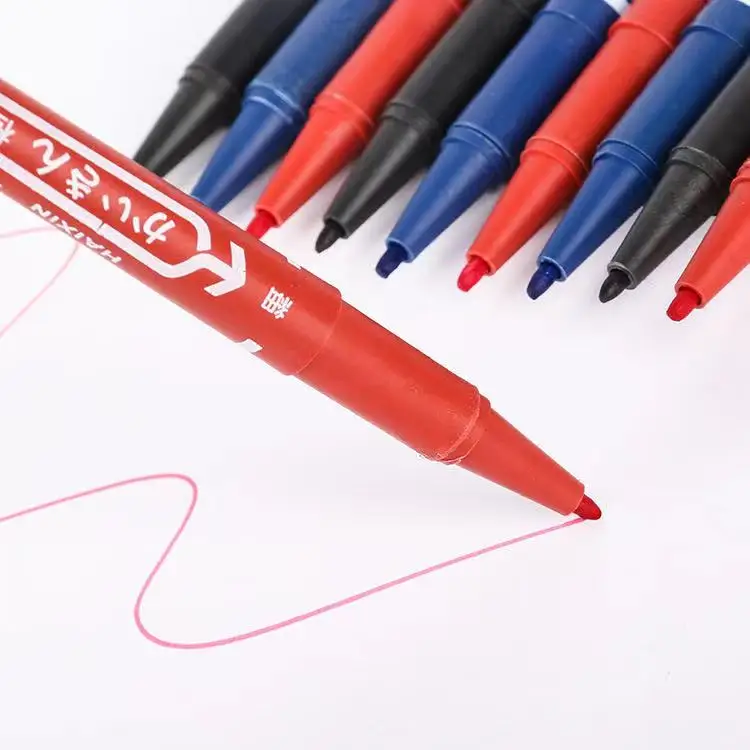 Dual Tips Art Permanent Marker Pens, Double-Ended Marker Pens Fine Point Markers & Ultra Fine liner Tips Pens