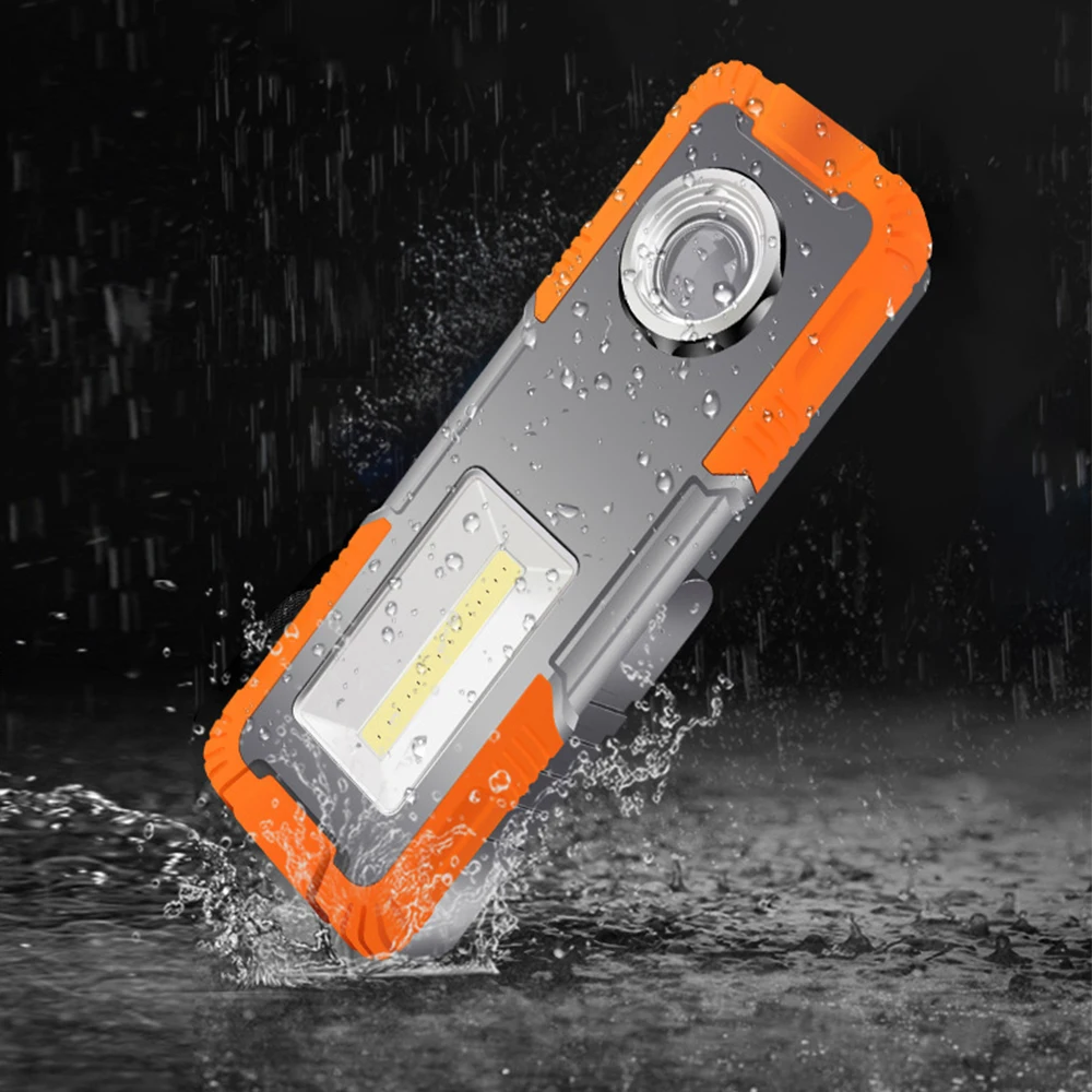 3AAA Multipurpose Lighting Led Work Lamp with Bracket, COB + XPE Strong Magnetic Car Maintenance Lamp