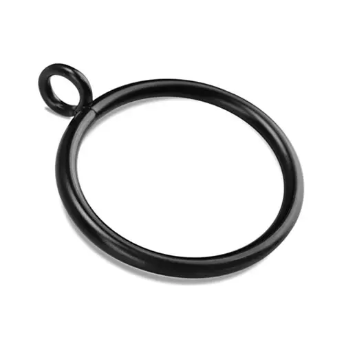 Factory wholesale black curtain ring rust-proof moisture-proof curtain ring metal curtain ring