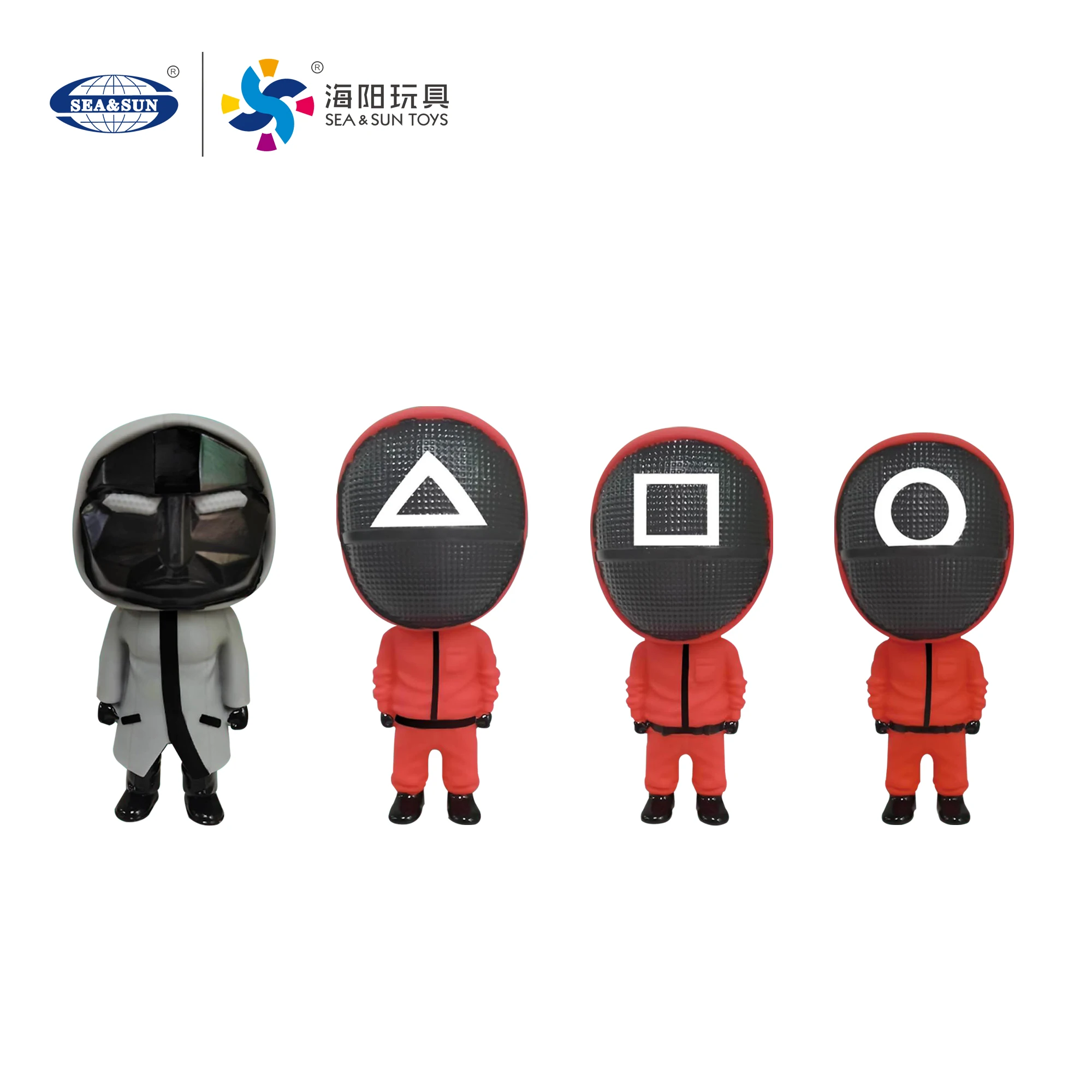 Мини-кукла, мультяшная Подарочная игрушка 4 Zhuang, игрушечная кукла со световым звуком и кальмаром