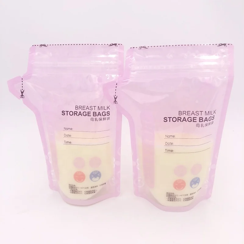 Wholesale temperature thermal sensor breast milk storage bag for feeding