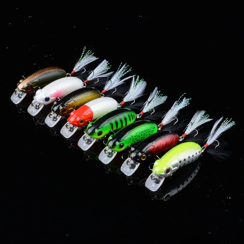 Jetshark 6cm 9.8g 8colors Bionic Hard Bait 0.3-1.5m Depth Artificial Minnow Fishing Lure