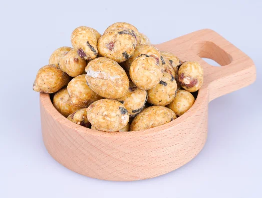 Горячие и вкусные здоровые закуски еда с ароматом Васаби арахис