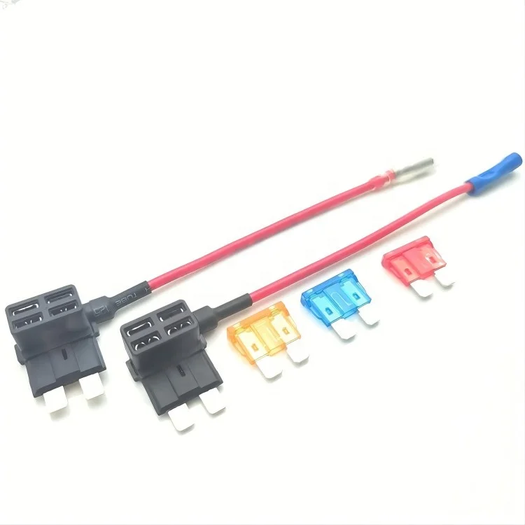 Factory Wholesale Holder 12V Car Add a circuit Auto Fuse TAP Adapter with 5A 10A 15A Mini Blade Fuse