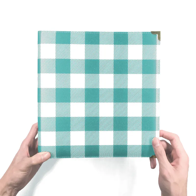 Папка-Обложка для документов с принтом в клетку