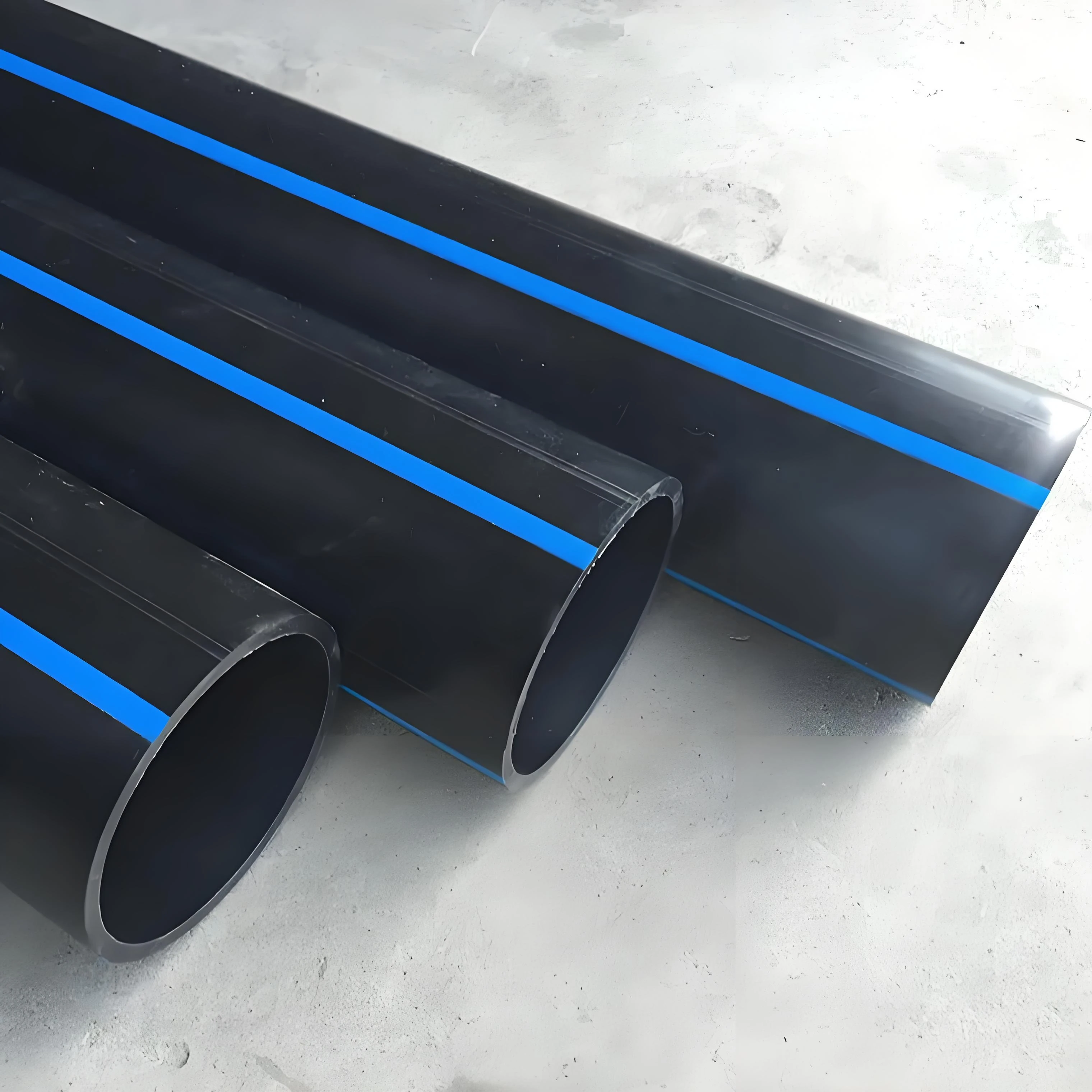 Durable PE100 HDPE drinking water transmission pipe 6mm SDR11 round head drain pipe  dn20  dn32 dn50  shengc