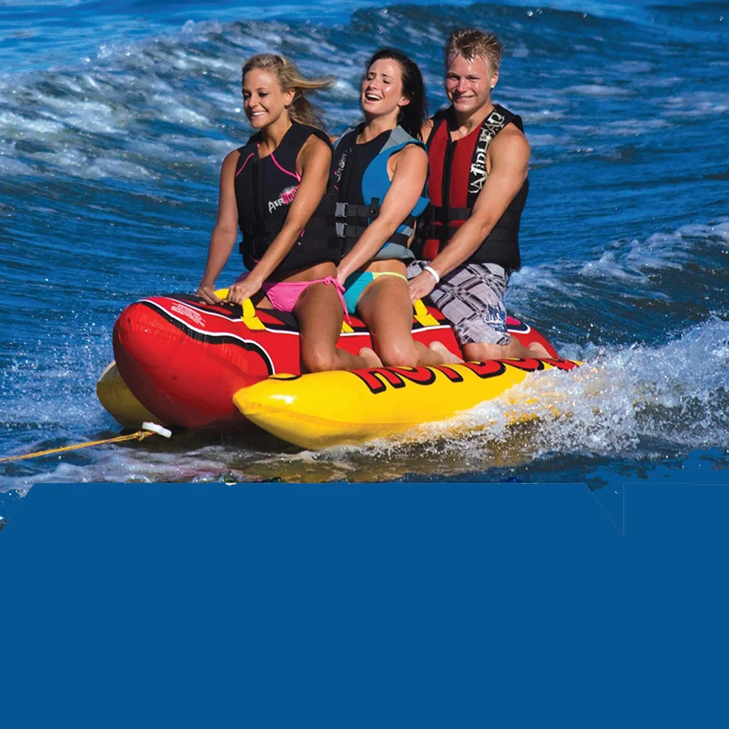 Отличная быстрая надувная Банановая лодка, буксируемая трубка, водяная буксируемая трубка для водного лыжного спорта