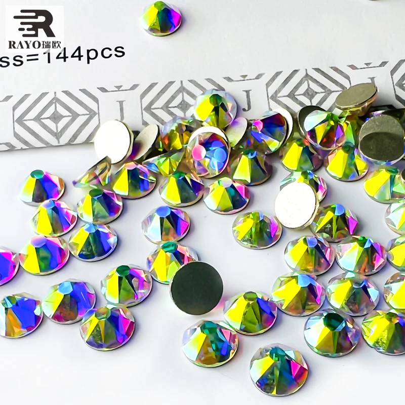 Non hot fix Rhinestone Mix Size Flat Back Crystal Rhinestones Beads Applique Nail Ss20 Siam Red color