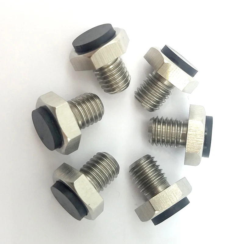 46~50HRC  Swiveling Locating and Support Buttons Threaded Stop Pins with Urethane