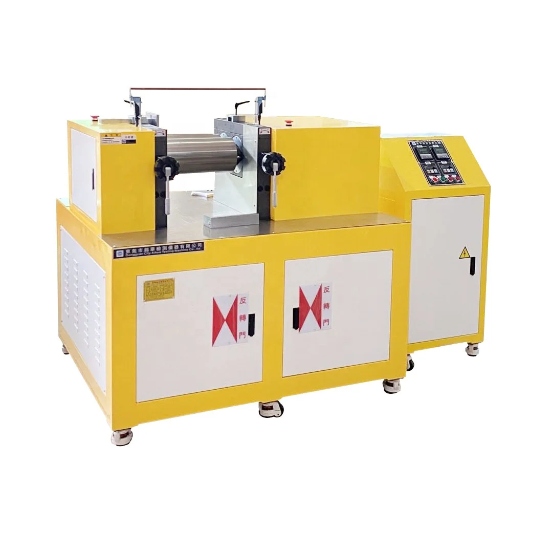 Lab Rubber Compounding Two Roll Mill Open Roll Mill