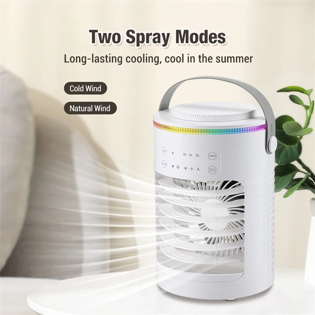 3 In 1 Portable Spray Aromatherapy Machine Fan Desktop Programmable Usb Rechargeable Handheld Electric Spra Cooler Fan