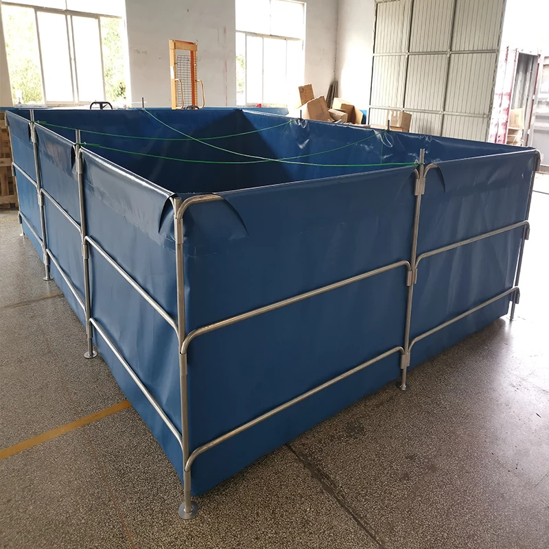 flexible biofloc Foldable PVC Tarpaulin fish farming tank pond for farming
