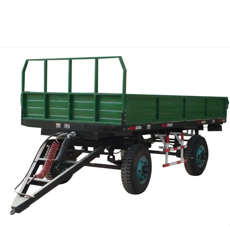 
Hydraulic tipping farm dump trailer double axle four wheel tractor mounted trailer 3ton 4ton 5ton in Australia New Zealand 