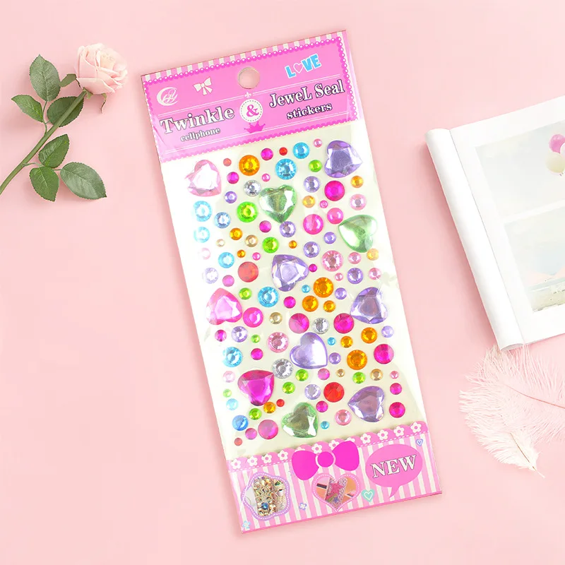 
Latest Product Colorful Diamond Sticker Diamond Crystal Star Stickers For Decoration 