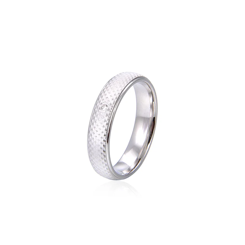 F.ZENI Fashion S925 Simple Unisex Engagement Ring