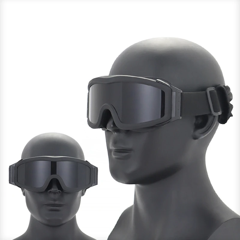 SONICE Upgrade New Durable Anti-Dust Windproof Riding & Sports Sunglasses 3 Lens Cycling Eyewear Tactical Glasses