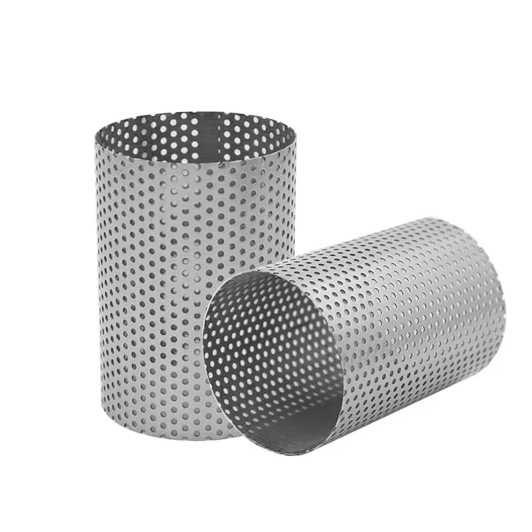 Customized Single or Double Layer Perforated Stainless Steel Filter Tubes/Cylinders/Pipes