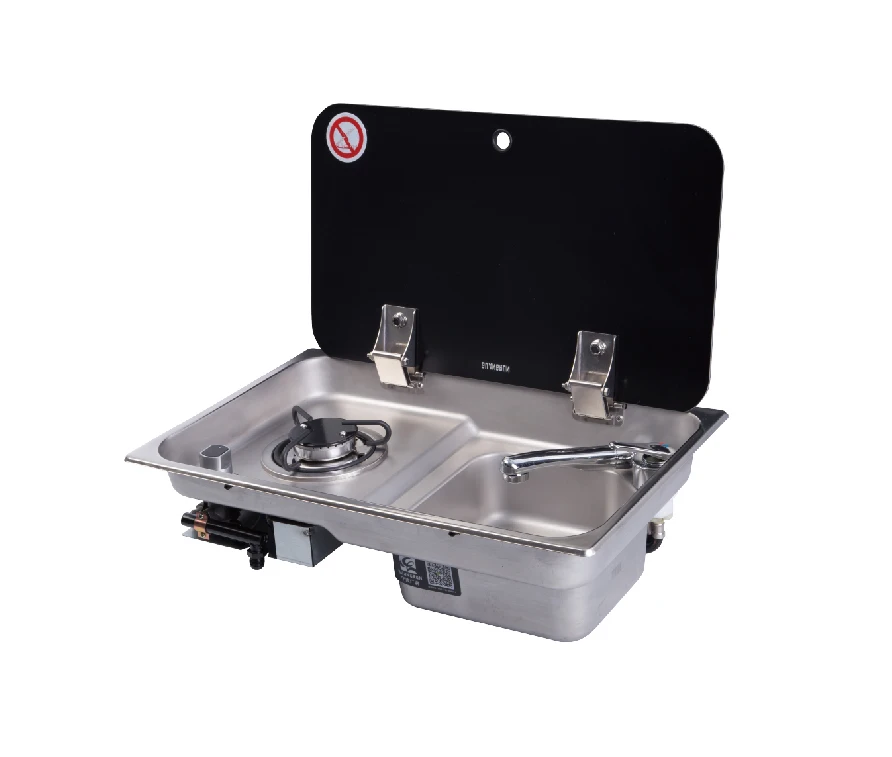 Guangrun RV gas stove stainless steel one burner gas cooktop with one bowl sink GR-903