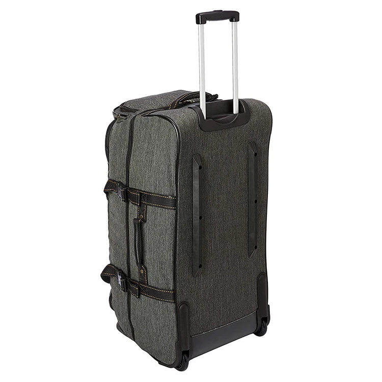 91 Litre Grey Rolling Travel luggage duffel bag with wheels