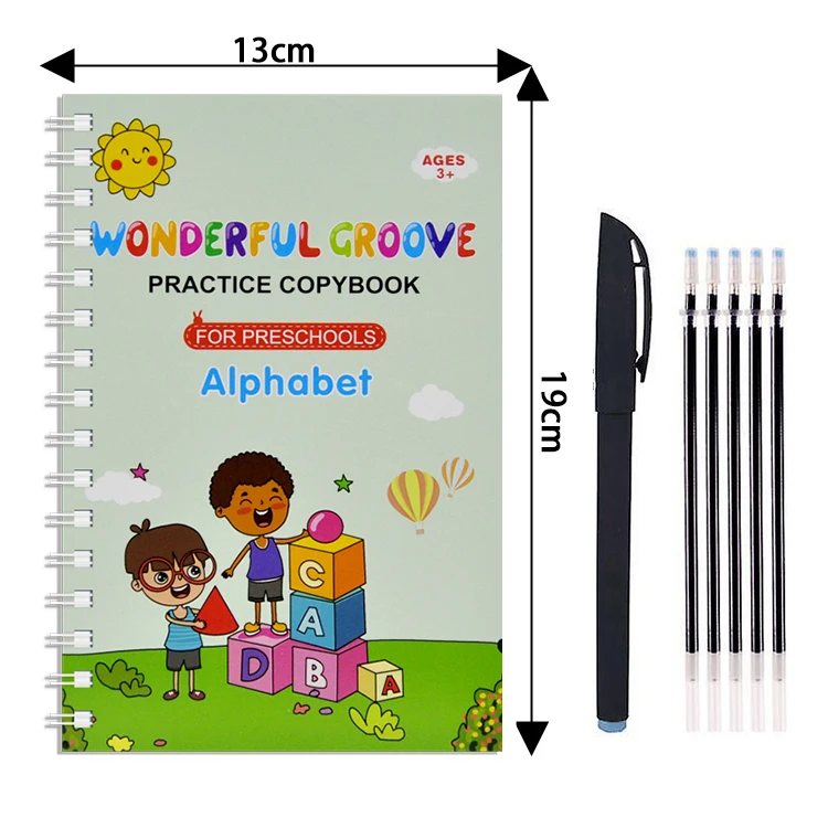 Children Reusable Practice Writing Book Can Erase Pen Magic Copybook Drawing Toys For Children