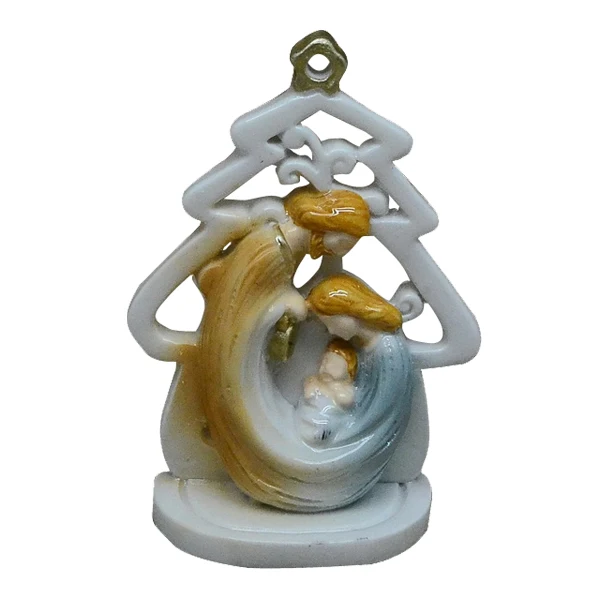 Resin Holy Family Religious Catholic Figurines Ceramics Crafts Wholesale Factory Custom Design