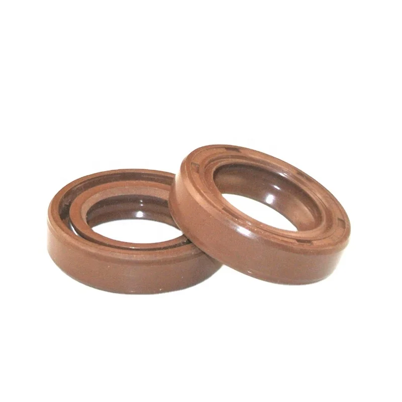 DLseals factory 22x36x8mm rubber oil seals  FKM brown rubber + metal double lips TC oil seal