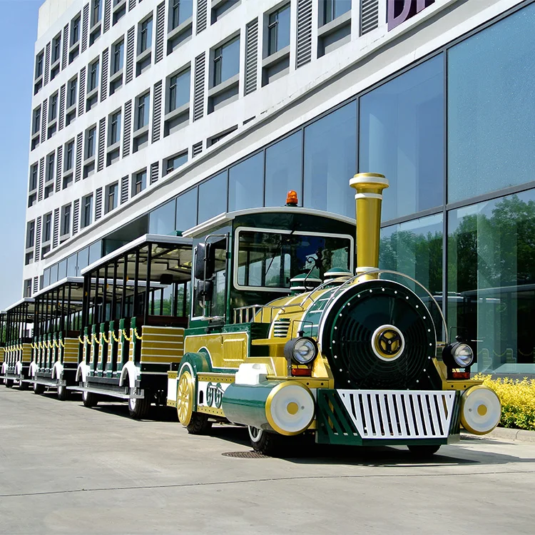 electric shopping mall train attraction tourist battery train amusement park electric trackless tourist train rides for sale