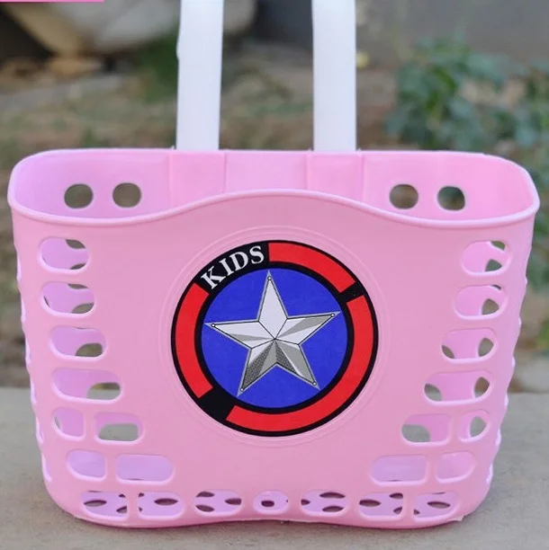 Popular Kids adult Bike Plastic Basket quick release removable  Children Bicycle Parts Front Rear Basket Bicycle Basket