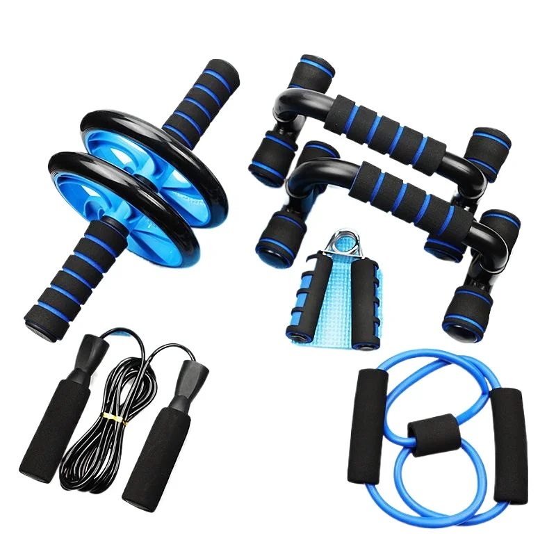 7 In 1 Wheel Roller Kit Hot Selling Wheel Home Workout Women Workout Set Abdominal Wheel Push Up Bar